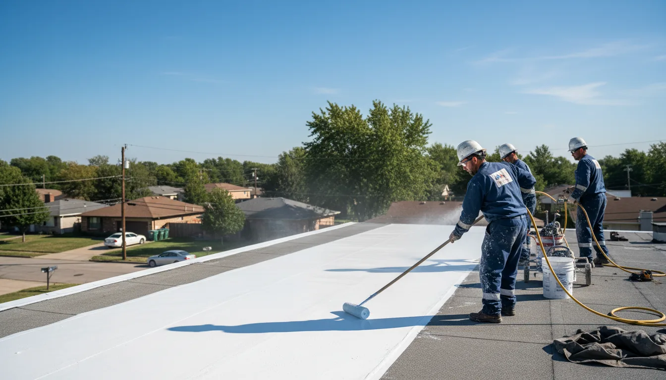 Commercial roof coating in Weyerhaeuser, WI near me
